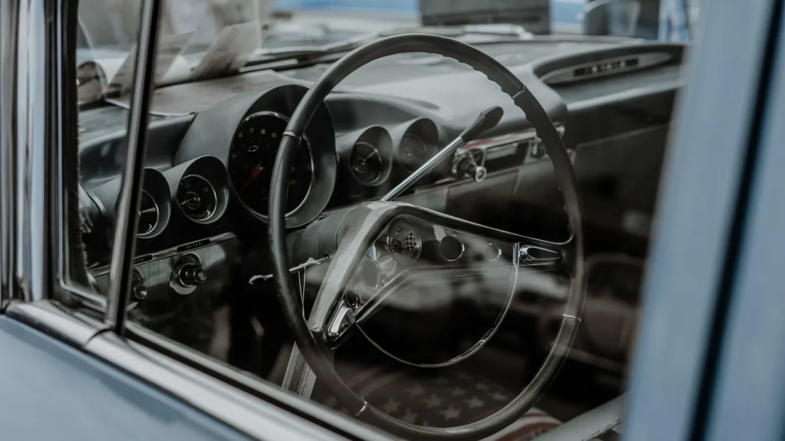 Dash kit fascia head unit shown in a real car