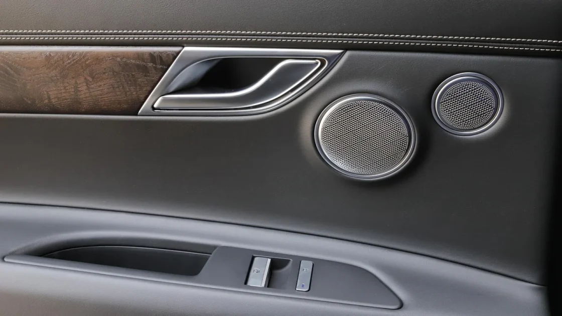 Upgrade speakers head unit shown in a real car